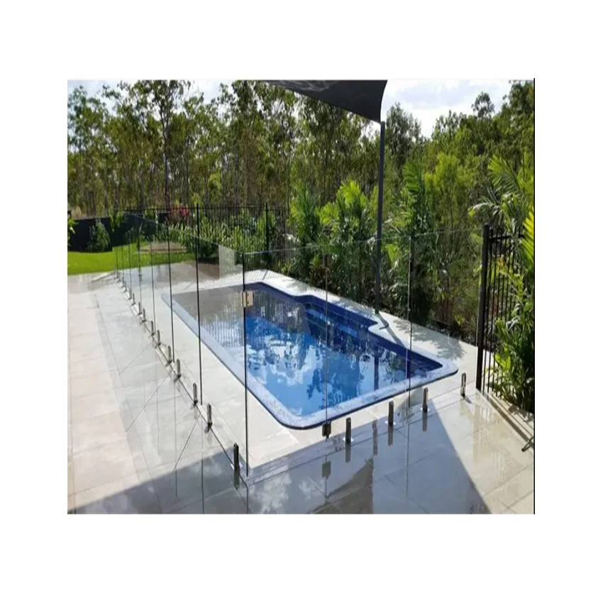 square casting stainless steel glass spigot glass fence/glass railing design