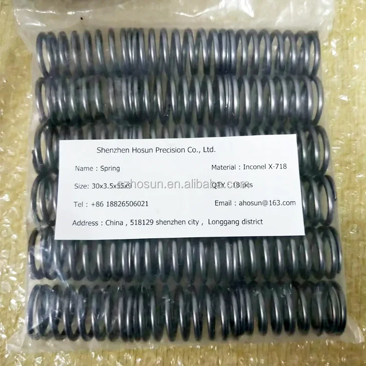 Inconel spring X750 High temperature resistance Inconel 718 wire spring