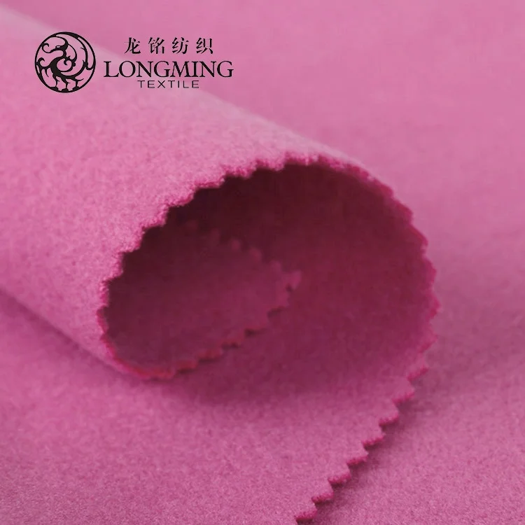 Fancy design professional wholesale sustainable soft types of poly viscose spandex velour fabric for winter clothing