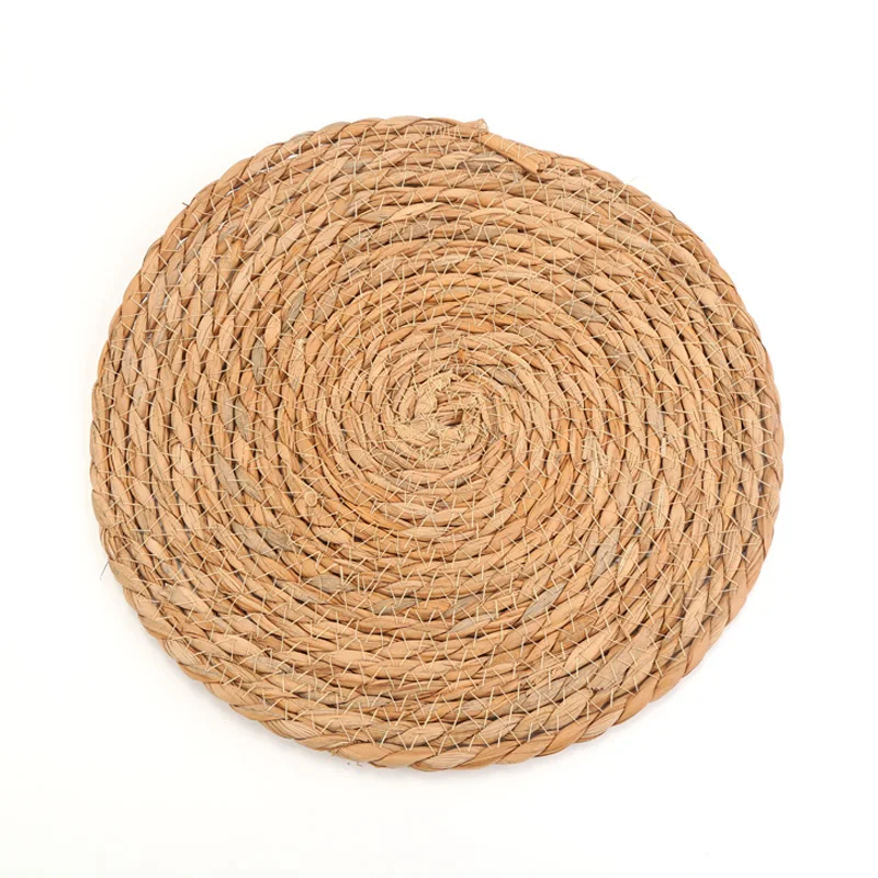 Yanyi Hot Sale Hand Woven Wicker Rattan Grass Water Hyacinth Placemat