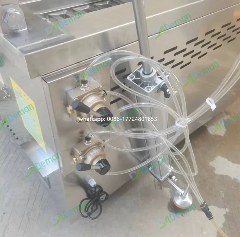 auto-discharge Tempura deep fryer okra mushroom frying oven cod fish chips frying machine