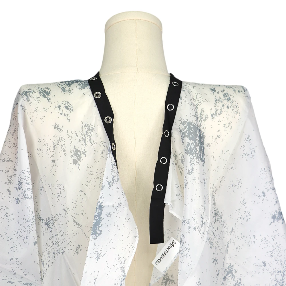 High quality professional printed polyester waterproof haircut hair salon hairdressing barber capes