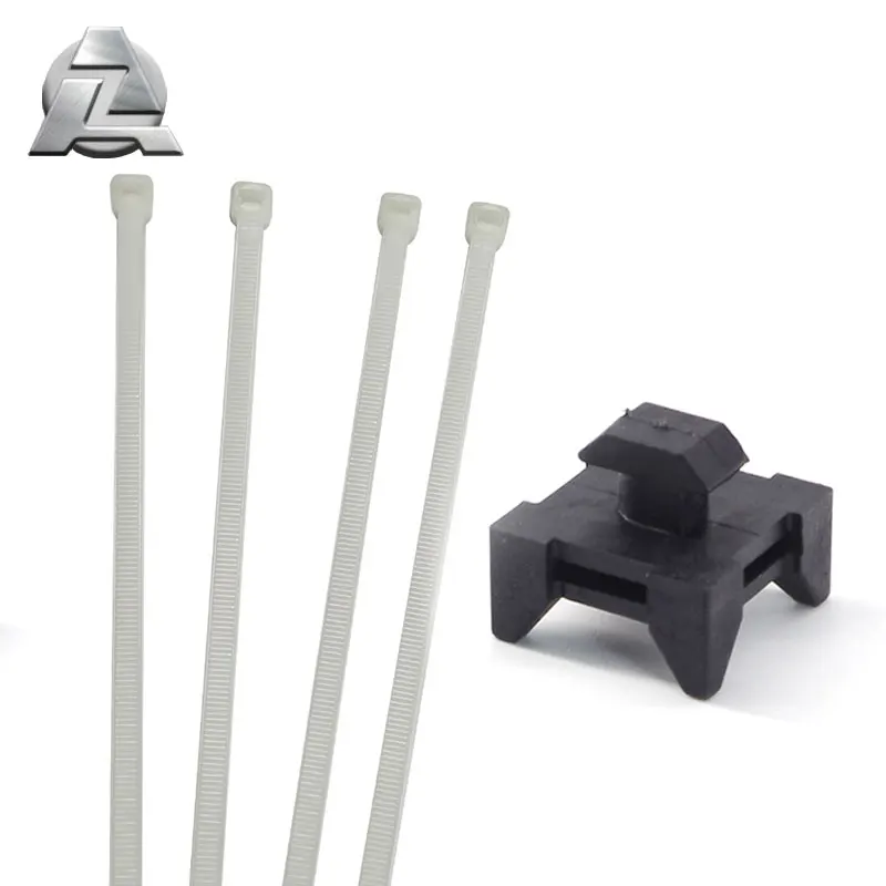 20 30 40 45 серия t-образный профиль, черный нейлоновый монтажный блок для кабельной стяжки