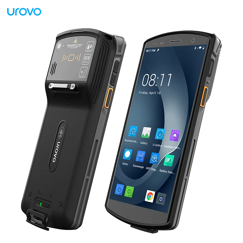 UROVO DT50D handheld pda devices terminal uhf rfid nfc 5.7 Inch Screen  Handheld 4GB RAM 1d/2d Barcode Scanner Mobile Computer