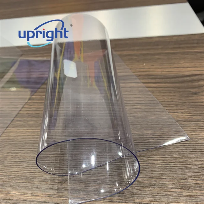 Upright 1mm calender and laminated clear vinyl soft glass pvc film for table cloth and jelly bags