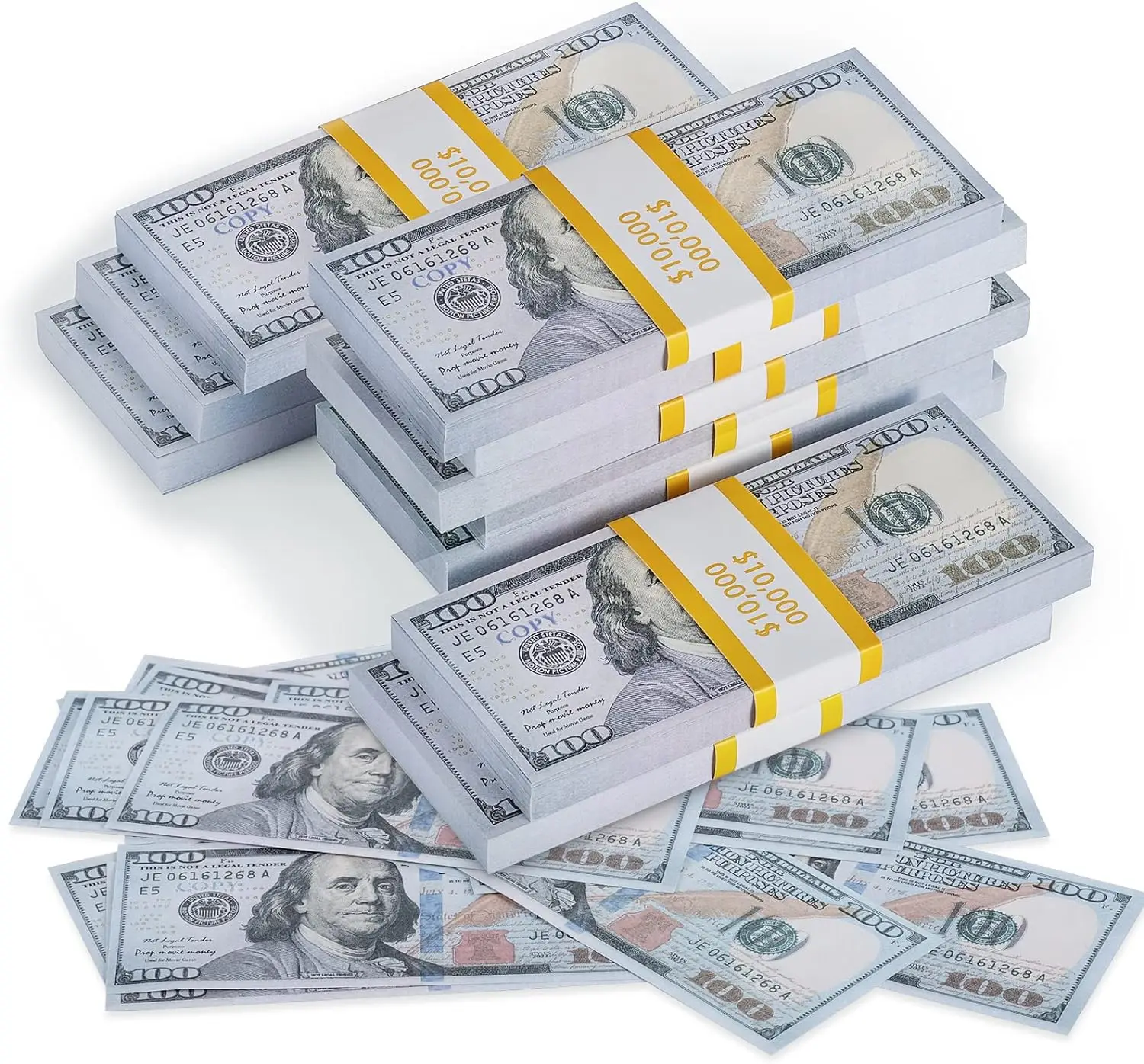 Prop Money Play Money 800 Pcs for Music Videos, Kids Learning Toys and Birthday Party