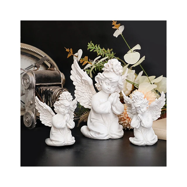 French angel vintage sculpture Nordic living room bedroom decoration garden ornament resin fat Cupid statue