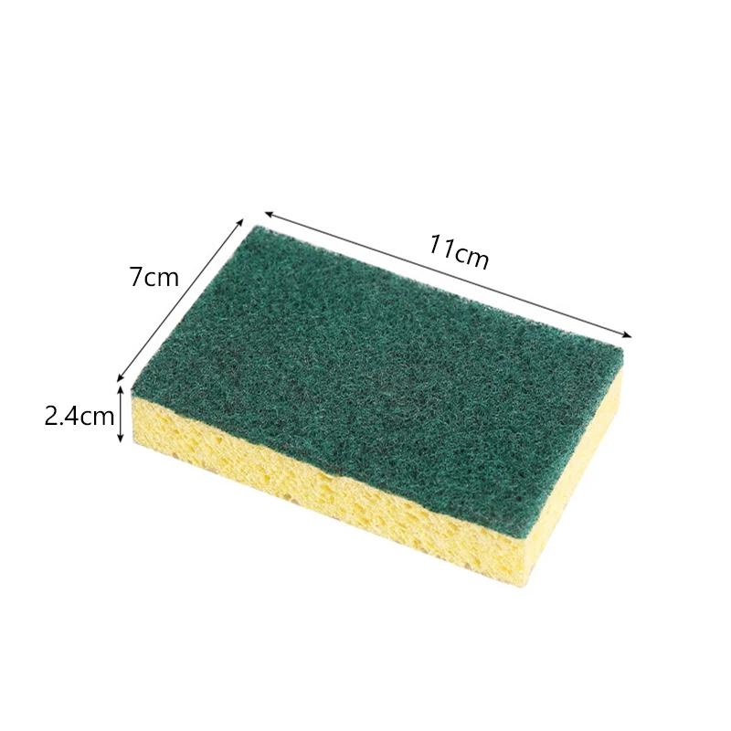 Wood Pulp Sponge Scouring Pad Dishwashing Sponge Pad Absorbing Dish Towel Kitchen Dish Brush Cleaning Tools