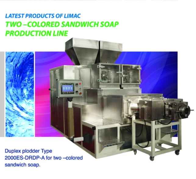 Duplex single-worm plodder soap extruder bar soap making machine
