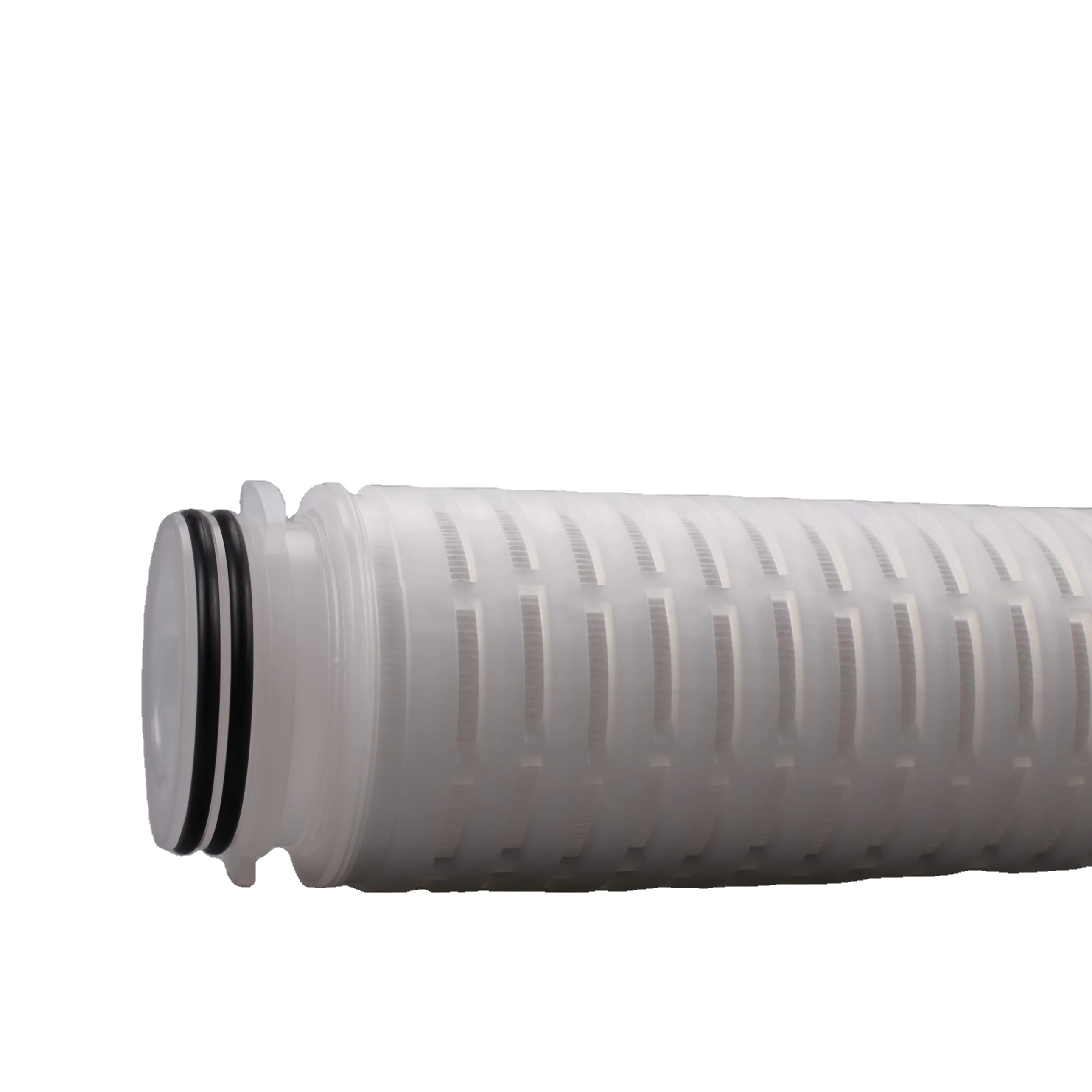 White Mircofiberglass tube pleated  filter cartridge element suitable for gas pre-filtration