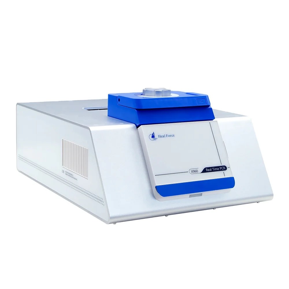 Small Size Laboratory Portable Two Channel 96 Wells PCR Test Real Time Rt PCR System With Desktop Computer