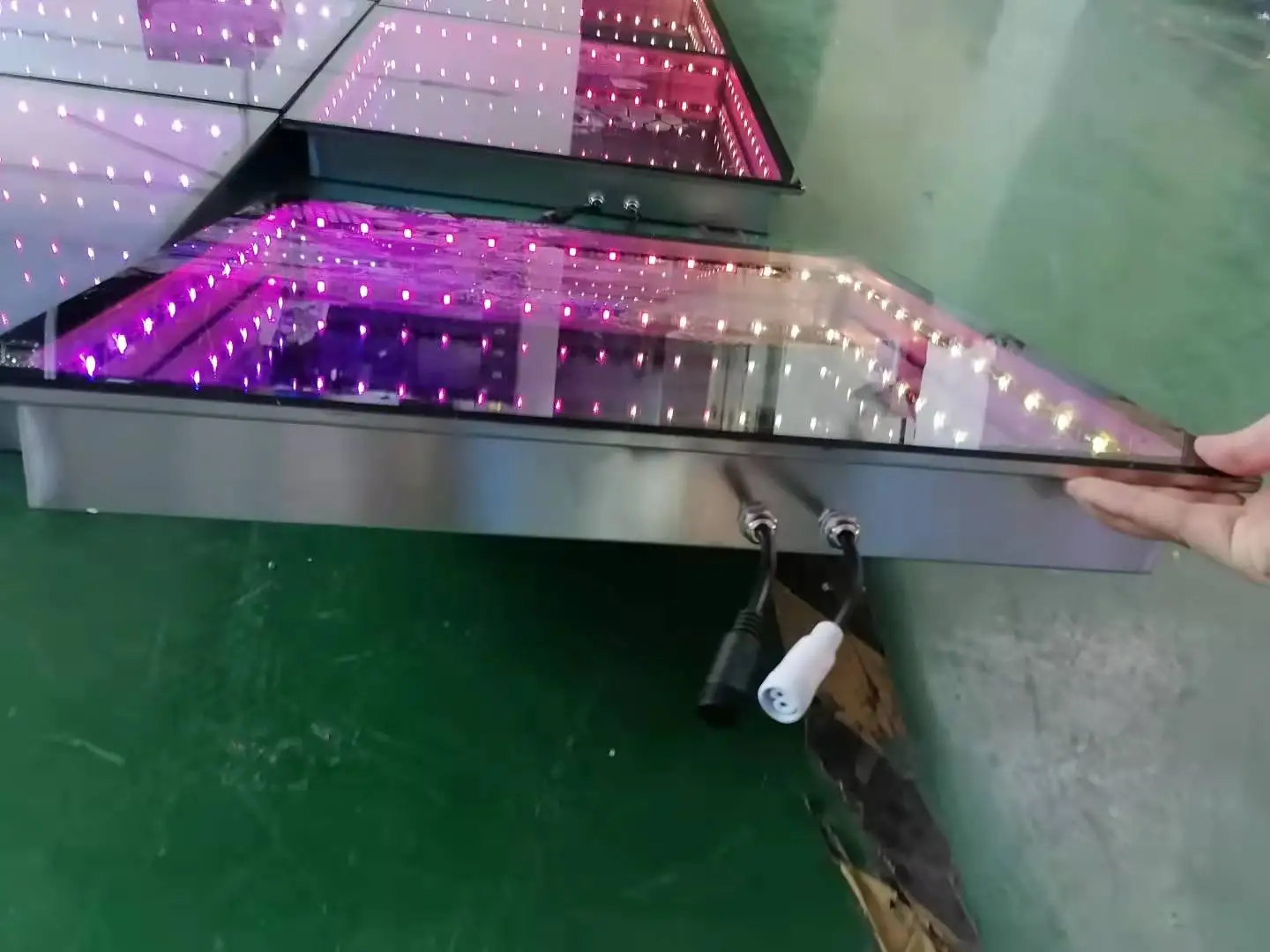 Disco light up infinity 50*50cm mirror 3D led dance floor