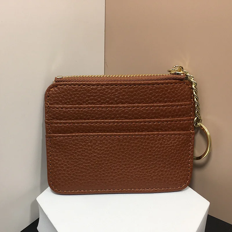 2023 New Ultra-thin Card Bag Large Capacity Small and Exquisite Leather Pu Card Sleeve for Woman Wholesale
