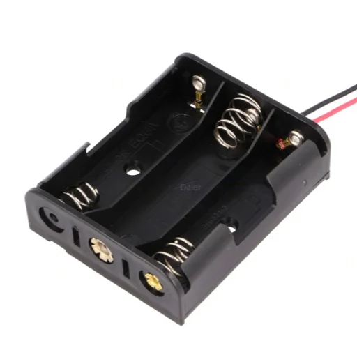 BH5-3001 3*AA Battery Case Box 3 Slot 4.5V AA Battery Plastic NO.5 Battery Holder 3 AA