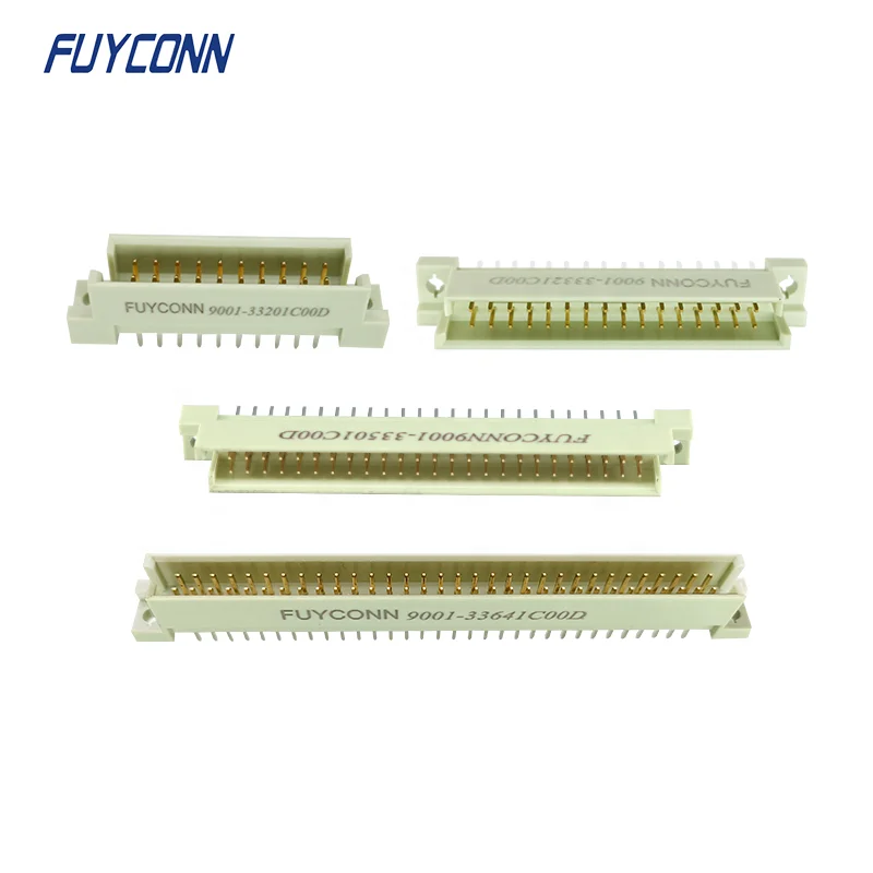 2 rows male Vertical DIN41612 Connector, 2*10 20Pin 2*16 32Pin 2*25 50Pin 2*32 64 pin Straight PCB Eurocard 41612 connector