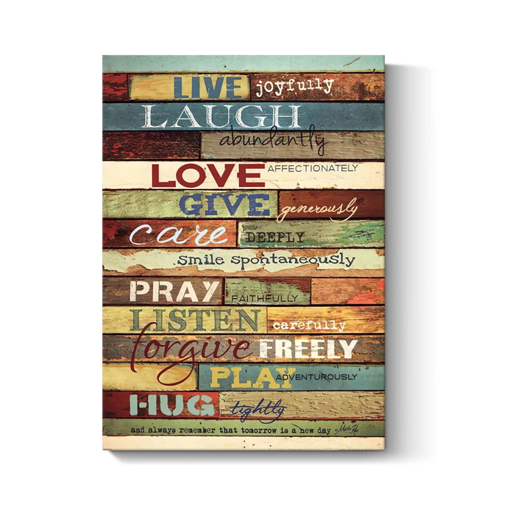 
 Оптовая продажа, вдохновляющая рамка для настенного искусства, мотивационные цитаты, галерея, печать на холсте на заказ для украшения стен  