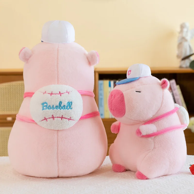 2024 Best Pink Capybara Snot Sports Water Dolphin Plush Toys Wholesale Creative Backpack Capybara New Pillow No reviews yet