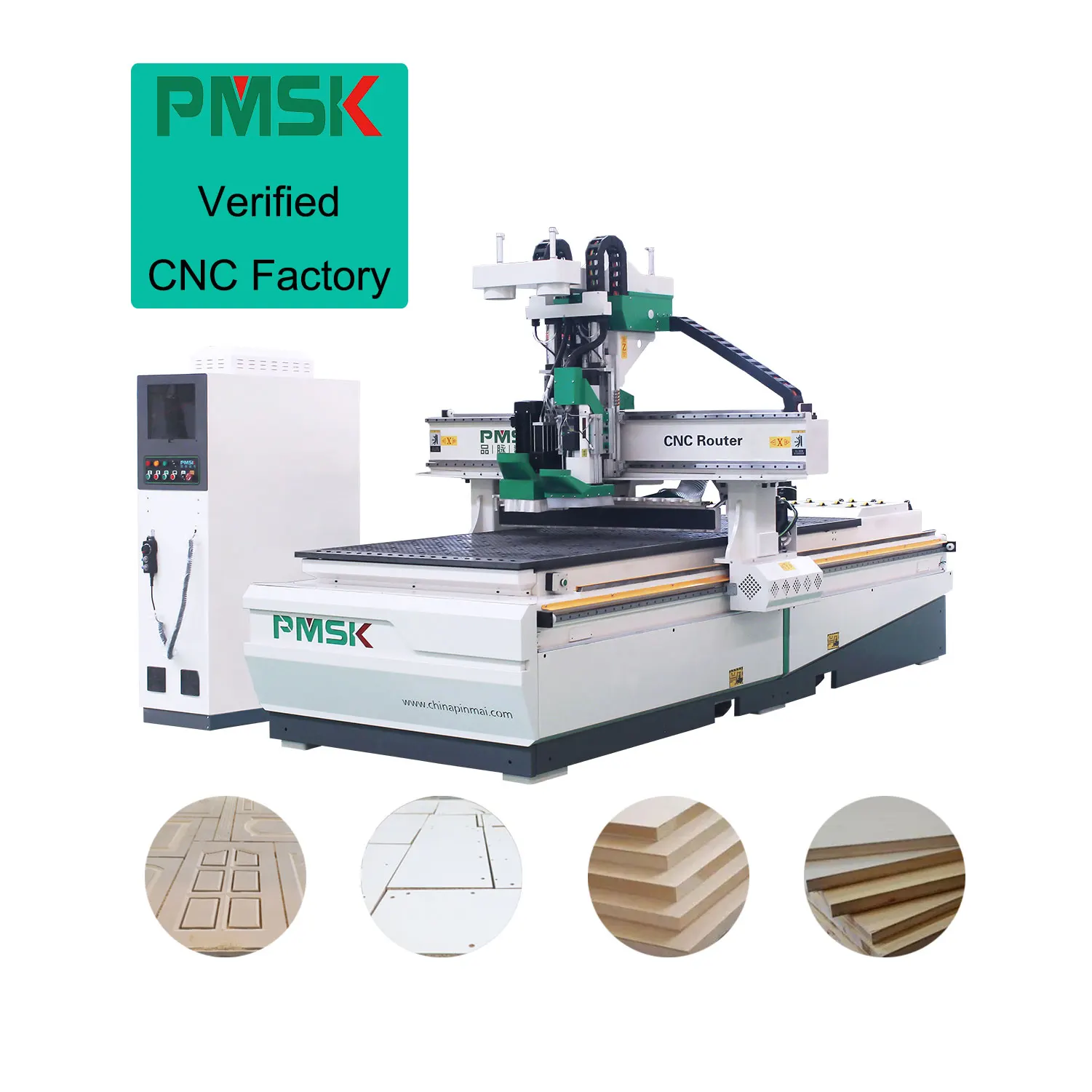 China Woodworking Manufacturer Wood Carving Spindle 3d Milling Mdf Cutting Engraving Nesting Machinery Atc Cnc Router Machine