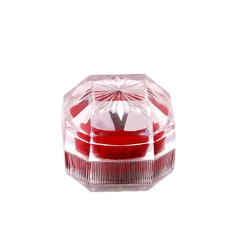 Customized Transparency Travel Size Handmade Gift Packaging Clear Plastic Jewelry Boxes for Rings