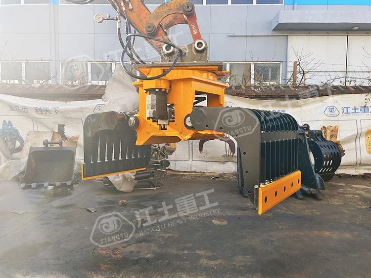 Экскаваторное навесное оборудование: 360-градусный вращающийся сортировочный захват демонтажный грейфер с ротатором