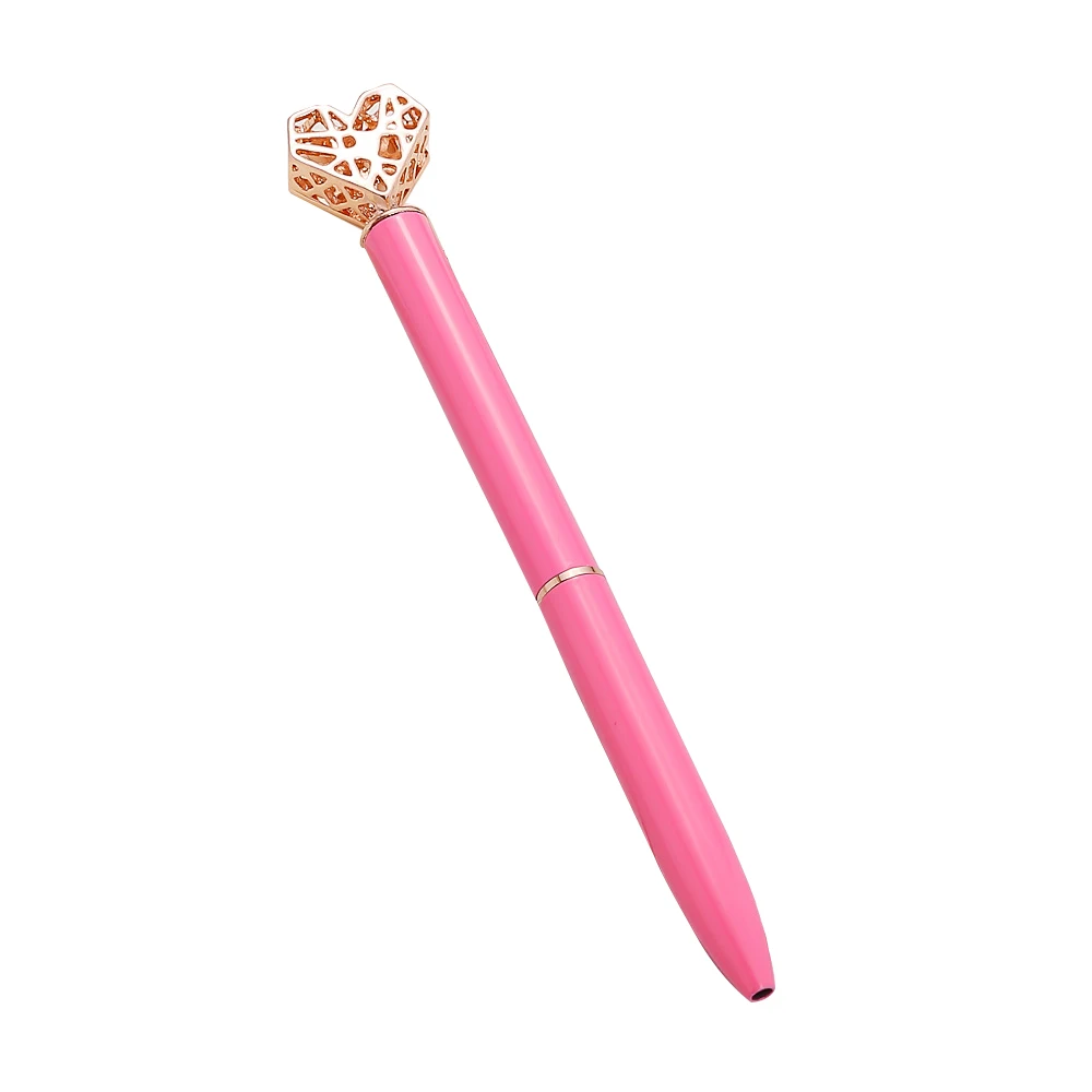 Latest trendy heart shape touch stylus  adorable  diamond  ballpoint pen for women girls coworkers