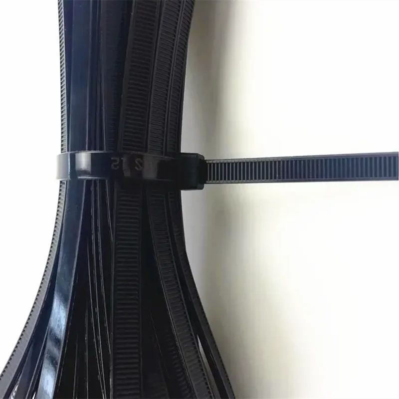 Disposable nylon cable zipper with nylon cable tie