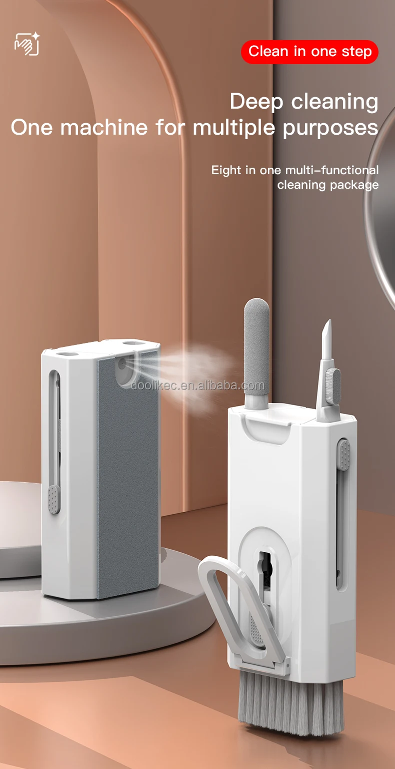 7 in 1 Multifunctional Computer Keyboard Cleaner Headphone Cleaning Brush Kit For Airpods For Macbook Screen