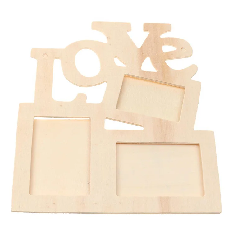 wedding present wooden hanging frames toy DIY LOVE photo picture frame