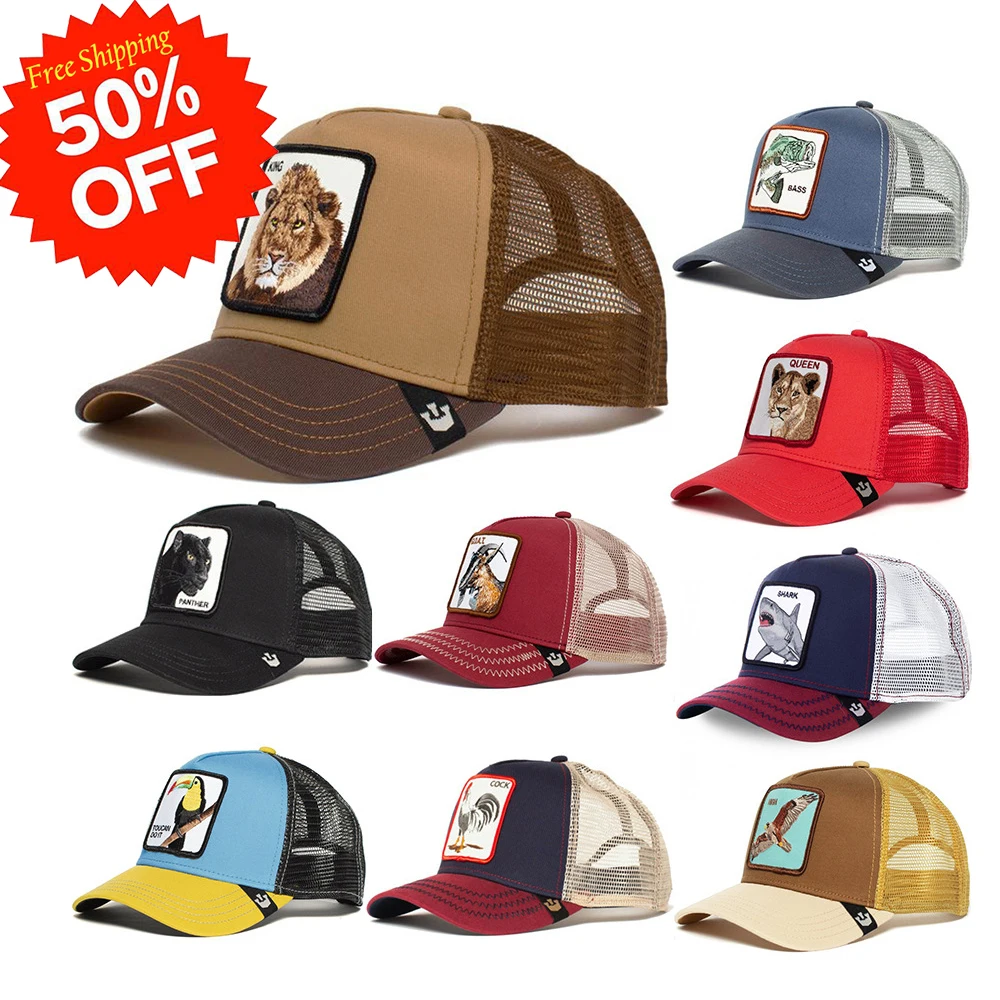 Free Shipping Men Mesh Anime Sports Custom Trucker Hat Goorra Baseball Cap