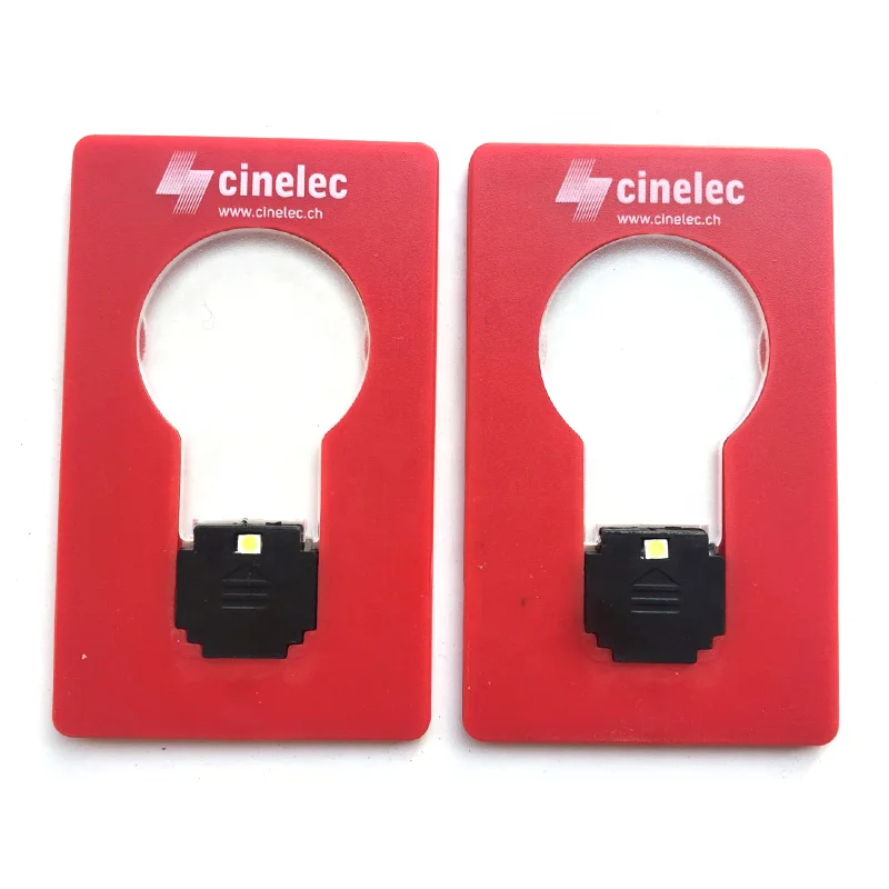 Cheap Custom Logo Printing Portable Mini Pocket Led Card Light Mini Bulb Lamp