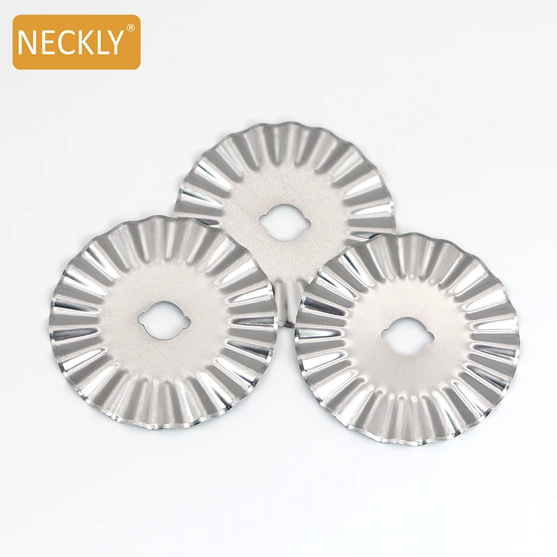 45*8*0 3 мм круглое лезвие ножа вращающееся пластиковая ручка Сменные волнистые кружева sks7 Olfa/DAFA