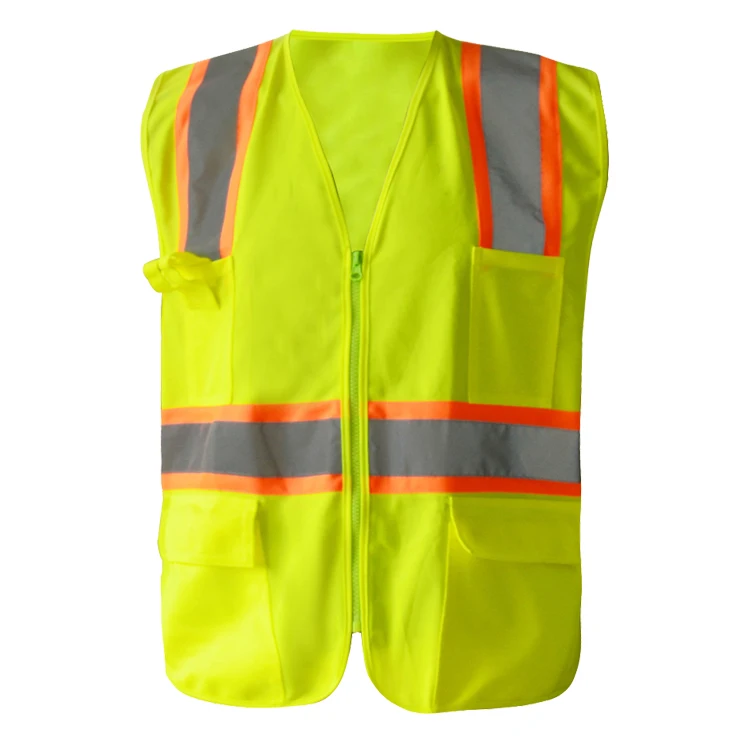 Светоотражающий сетчатый защитный жилет ZUJA на заказ, ansi 107, класс 2