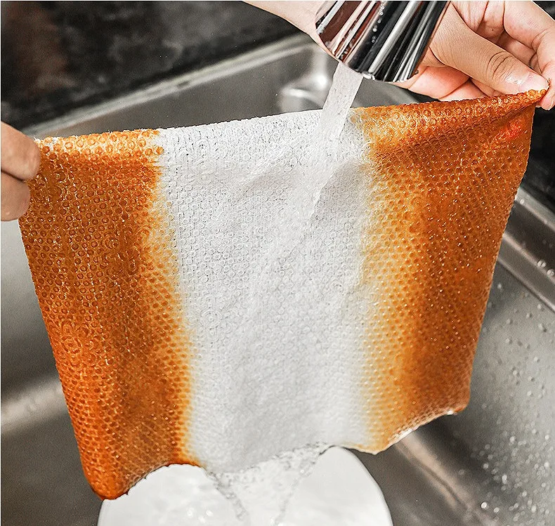 Disposable Perforated 100% Viscose Nonwoven Fabrics Oil Absorbent Kitchen Cleaning Dishcloth Cleaning Cloth Wipe Roll