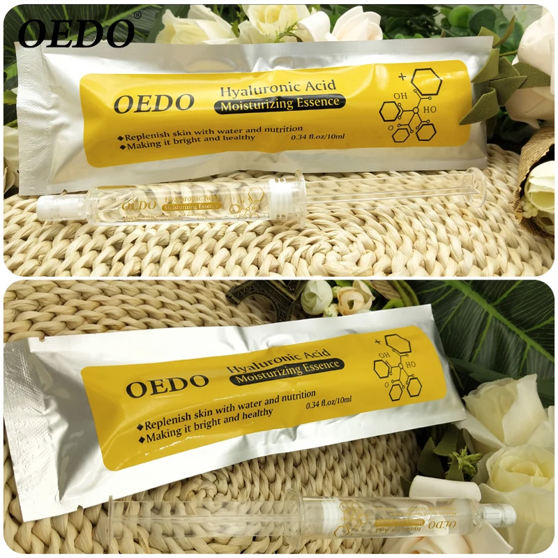 OEDO Shrink Pore Hyaluronic Acid Serum Facial Moisturizing Essence Natural Ingredients Face Skin Care Nourishing Ageless Beauty