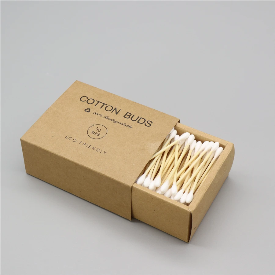 High Quality Sterile Double-end wooden stick cotton pud swab