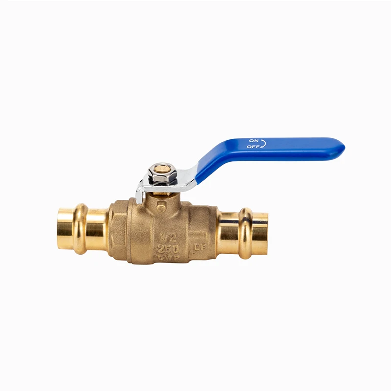 Ball Valve Brass Ball Valve Pex Fittings 3/4 Inch 2 Way Red Blue Long Handle Water Stop Shutt Off Pex Valves For Gas Water