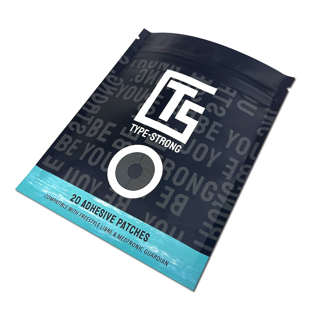 Digital Printing Mylar Bags Customized 3 Side Seal Pouch with Zipper medicine packaging