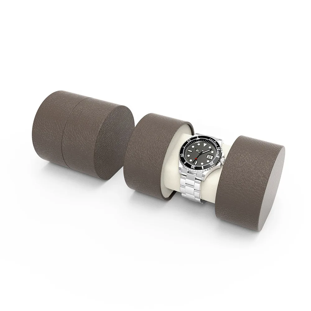 Unique Design Storage Watch Box Cylinder Watch Luxury Packaging Box