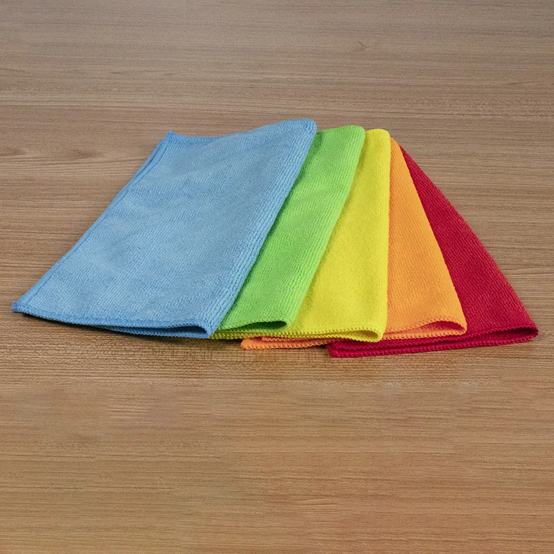 Cheap microfiber glass cleaning cloth 30x30cm 40x40cm 40x60cm kitchen cleaning cloth customizable cleaning clothes for kitchen