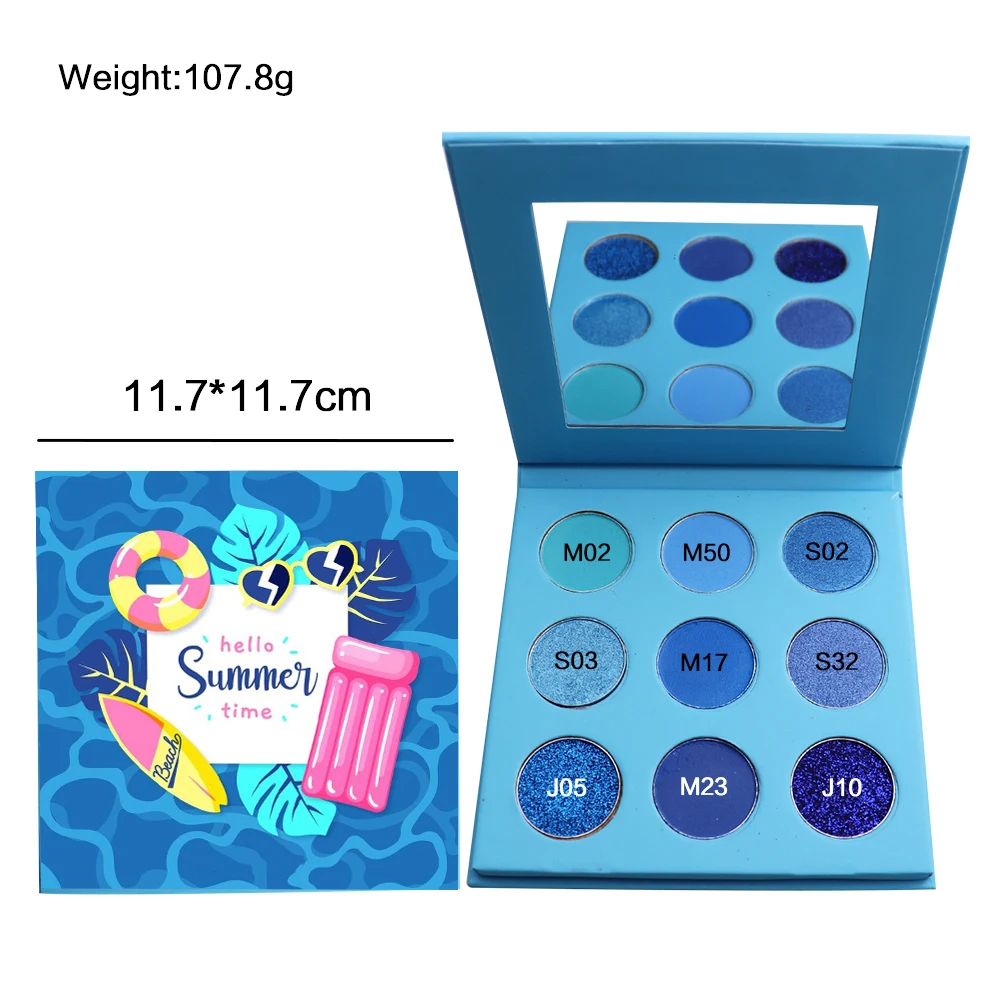 No Brand Custom High Pigment DIY Eyeshadow Private Label Cosmetics Makeup Eye Shadow Palette Manufacturer