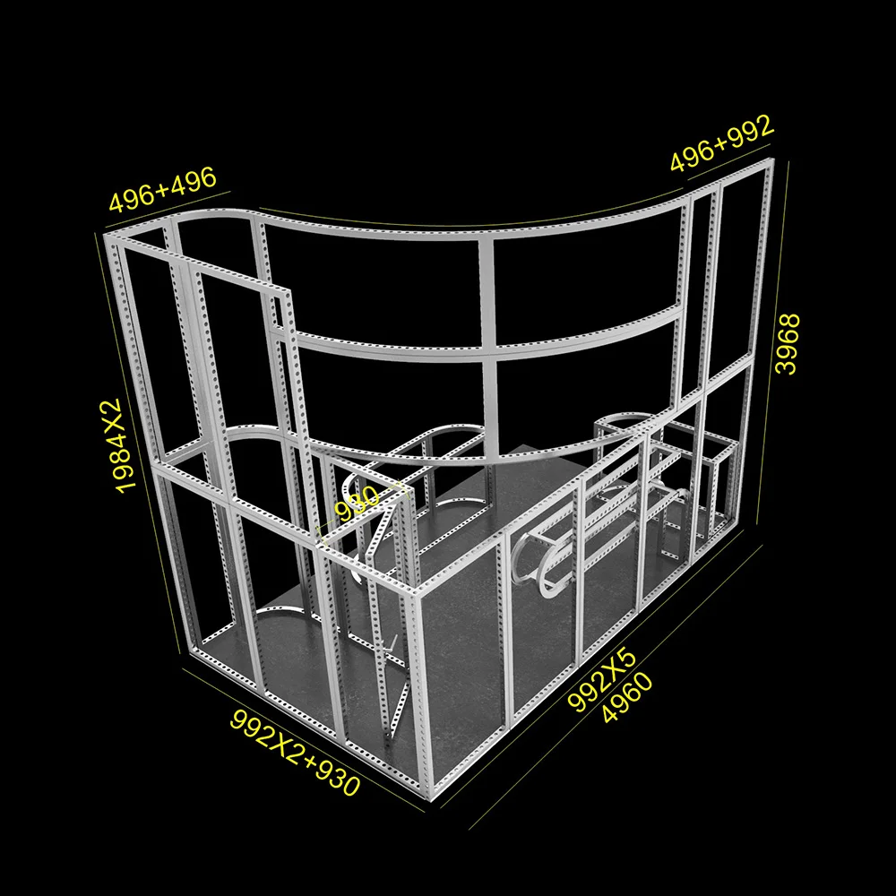 Торговая выставка, распродажа, зеленые полукруглые шары Tianyu, производственные шоу, легкая сборка, Изогнутая перегородка