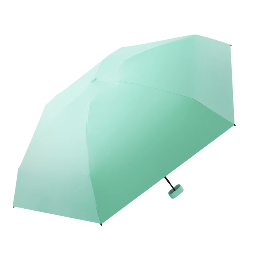 Customized Logo 6 Folding Portable Sun Protection UV Protection Umbrella Mini Pocket Umbrella