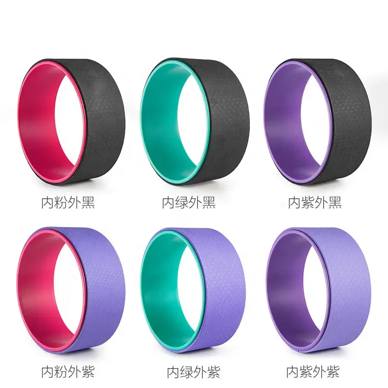 Hot Selling Yoga Wheel Yoga Ring Abdominal Wheel Roller High Quality Latex Resistance Bands PP inner TPE Wheel