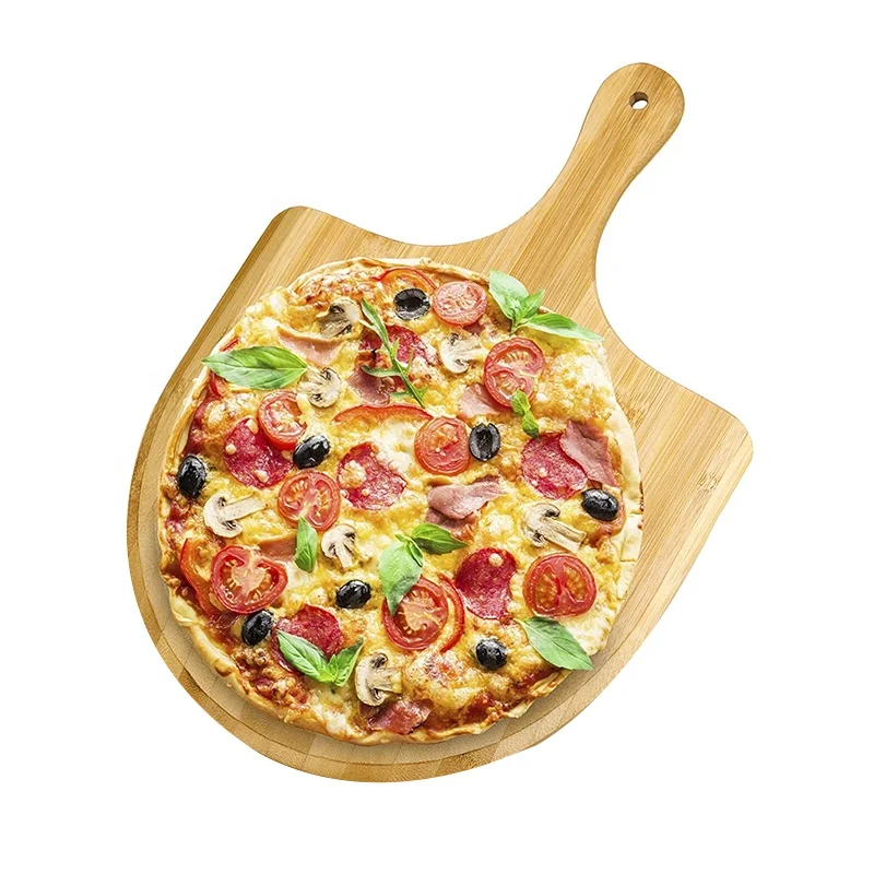 Charcuterie Board Pizza Spatula Paddle Cutting Board Large Size Bamboo Turning Pizza Peel Premium Bamboo Pizza