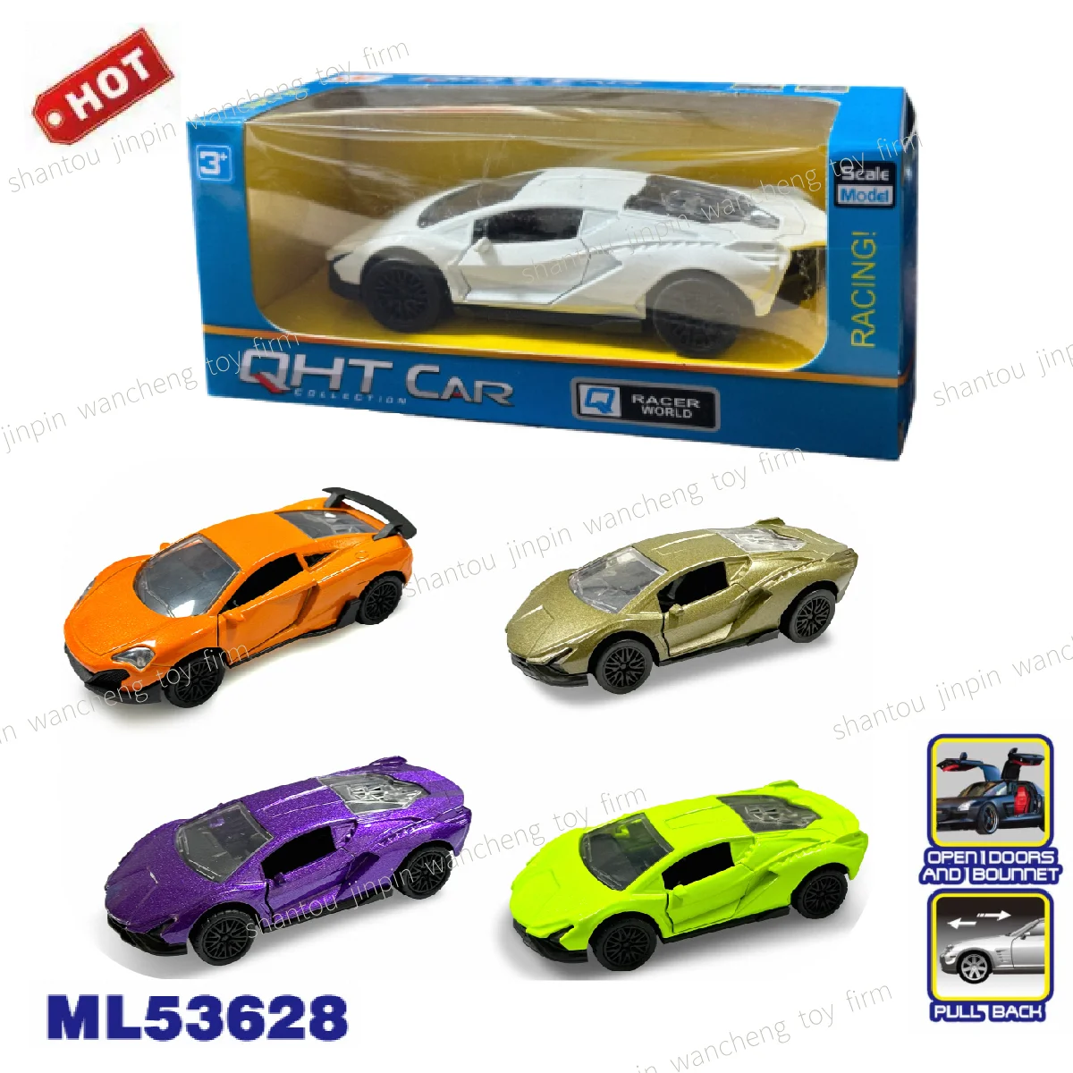 New Style 1:32 Diecast Model Car Zinc Alloy Toy Cars Scale Model baby toys Cars For collection door can oppen