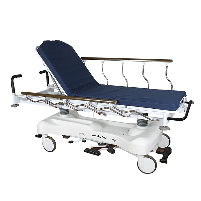 Hydraulic Medical Transport Trolley With Best Prices Patient Ambulance Transfer Stretcher Bed