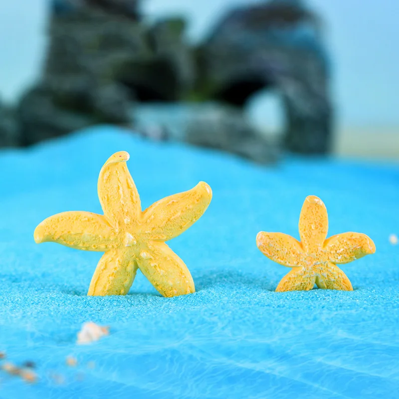 Simulation Starfish Water Fountain Terrarium Fish Tank Beach Miniatures Marine Toys Art Handicraft Garden Aquarium Decoration