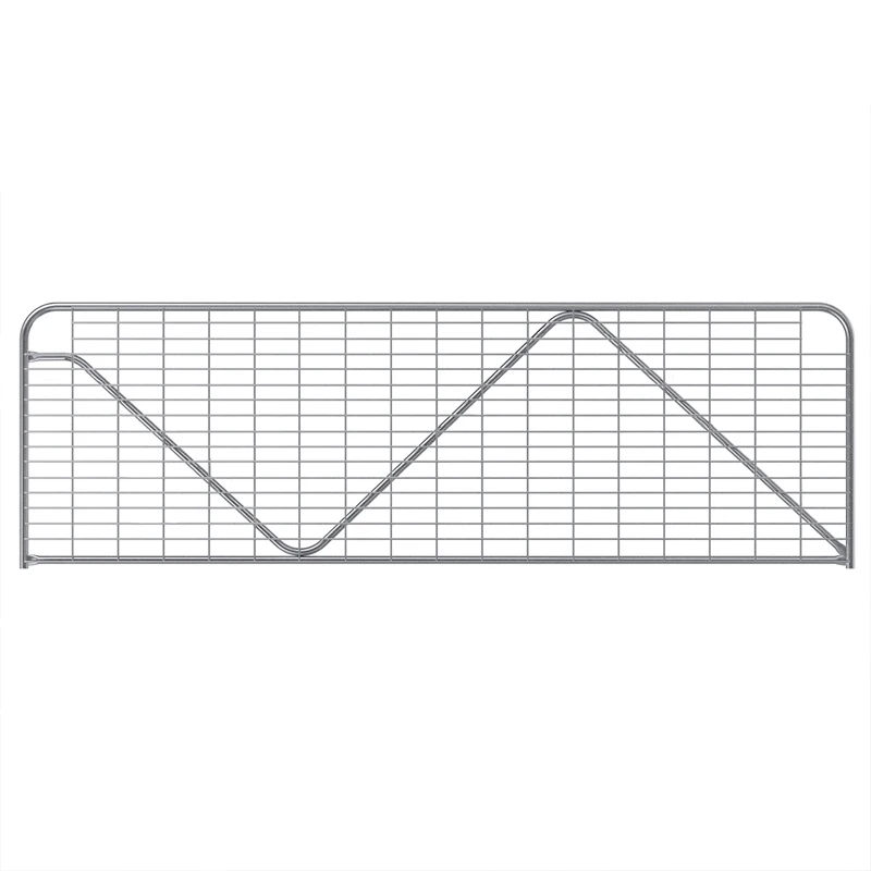 Metalx galvanized 20 foot steel welded wire mesh farm gate for sale main gate designs for farm house