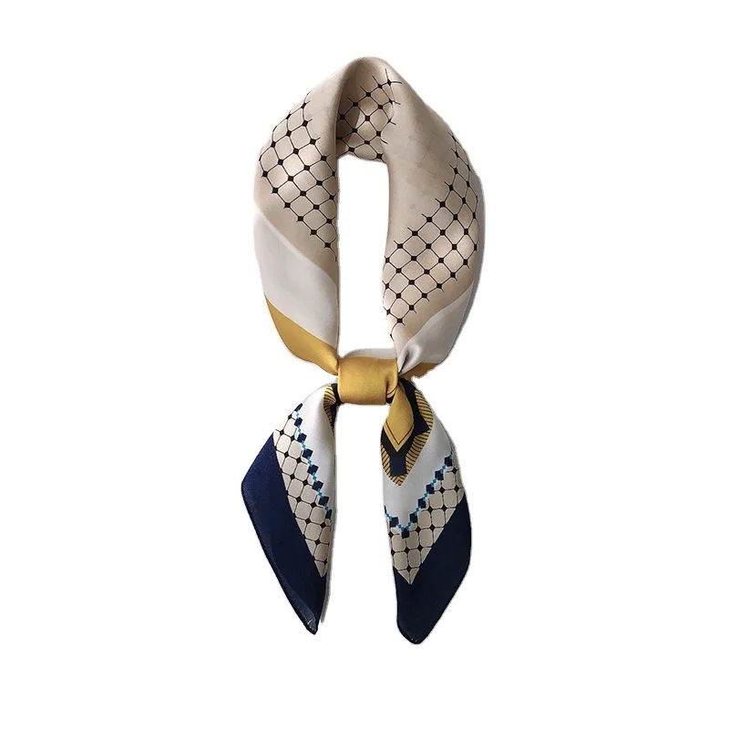 Polka dot everything suit silk designer inspired scarf silk square scarf custom logo scarf