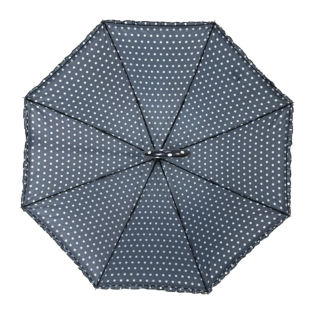 Hot New Products Wholesale Metal Shaft Stick Straight Fashion Auto Open Umbrella For Ladies Durable Plastic Handle  Reliability